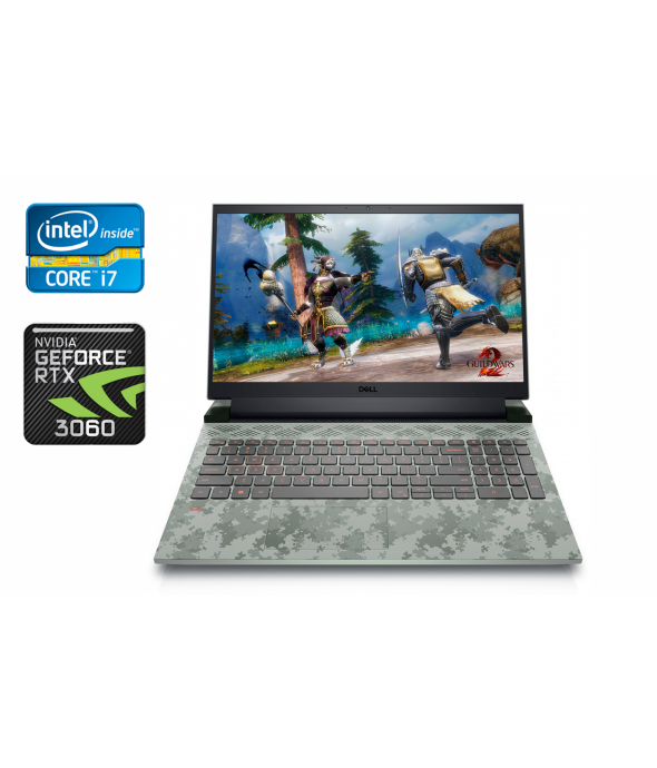 Игровой ноутбук Dell G15 5520 / 15.6&quot; (1920x1080) IPS / Intel Core i7-12700H (14 (20) ядер по 3.5 - 4.7 GHz) / 16 GB DDR5 / 1000 GB SSD / nVidia GeForce RTX 3060, 6 GB GDDR6, 192-bit / WebCam / Windows 10 - 1