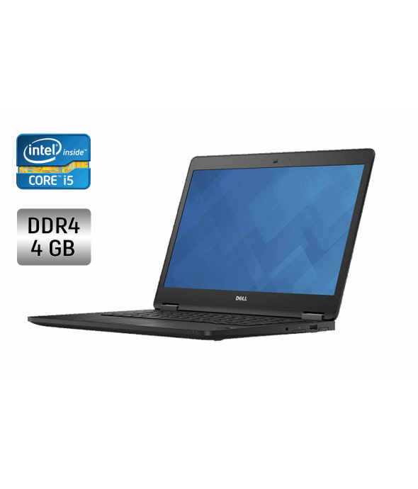 Ноутбук Dell Latitude E7470 / 14&quot; (1366x768) TN / Intel Core i5-6300U (2 (4) ядра по 2.4 - 3.0 GHz) / 4 GB DDR4 / 128 GB SSD / Intel HD Graphics 520 / WebCam / Windows 10 - 1