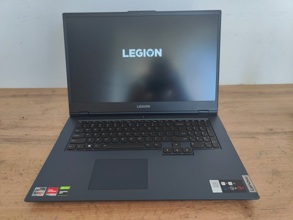 Игровой ноутбук Lenovo Legion 5-17ACH6 / 17.3&quot; (1920x1080) IPS / AMD Ryzen 5 5600H (6 (12) ядер по 3.3 - 4.2 GHz) / 16 GB DDR4 / 512 GB SSD / nVidia Geforce GTX 1650, 4 GB GDDR5, 128-bit / WebCam / Windows 11 Home - 2