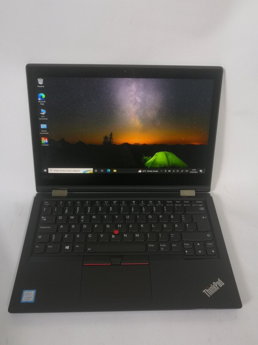 Ноутбук-трансформер Lenovo ThinkPad L380 Yoga / 13.3&quot; (1920x1080) IPS Touch / Intel Core i5-8250U (4 (8) ядра по 1.6 - 3.4 GHz) / 8 GB DDR4 / 256 GB SSD / Intel UHD Graphics 620 / WebCam / Windows 10 Pro - 2