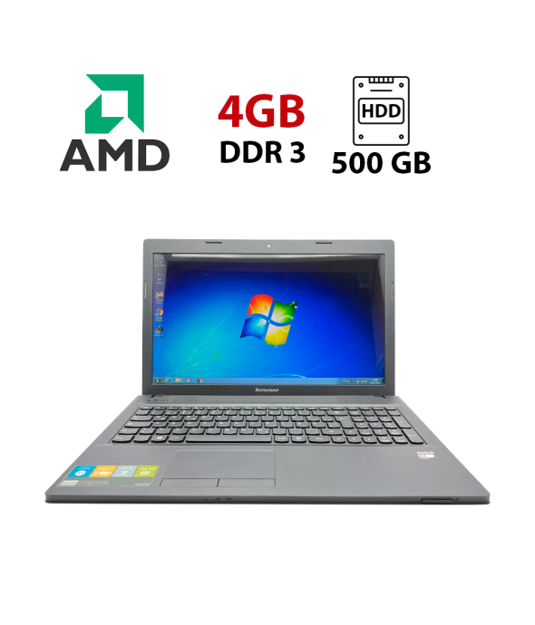 Ноутбук Lenovo G505 / 15.6&quot; (1366x768) TN / AMD E2-3000M (2 ядра по 1.8 - 2.4 GHz) / 4 GB DDR3 / 500 Gb HDD / AMD Radeon HD 8200 / WebCam - 1