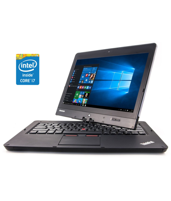 Нетбук-трансформер Lenovo ThinkPad Twist S230u / 12.5&quot; (1366x768) IPS Touch / Intel Core i7-3517U (2 (4) ядра по 1.9 - 3.0 GHz) / 8 GB DDR3 / 128 GB SSD / Intel HD Graphics 4000 / WebCam / Win 10 Pro - 1
