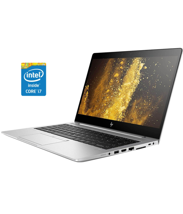 Ноутбук HP EliteBook 840 G4 / 14&quot; (1920x1080) TN / Intel Core i7-7600U (2 (4) ядра по 2.8 - 3.9 GHz) / 8 GB DDR4 / 256 GB SSD / Intel HD Graphics 620 / WebCam / Win 10 Pro - 1