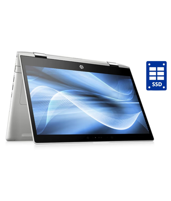 Ультрабук-трансформер HP ProBook x360 440 G1 / 14&quot; (1920x1080) IPS Touch / Intel Core i3-8130U (2 (4) ядра по 2.2 - 3.4 GHz) / 8 GB DDR4 / 256 GB SSD / Intel UHD Graphics 620 / WebCam / Win 10 Pro - 1