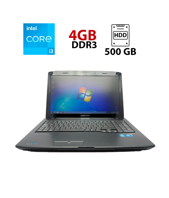 Ноутбук Medion Akoya E6214 / 15.6&quot; (1366x768) TN / Intel Core i3-330M (2 (4) ядра по 2.13 GHz) / 4 GB DDR3 / 500 GB HDD / Intel HD Graphics / WebCam - 1