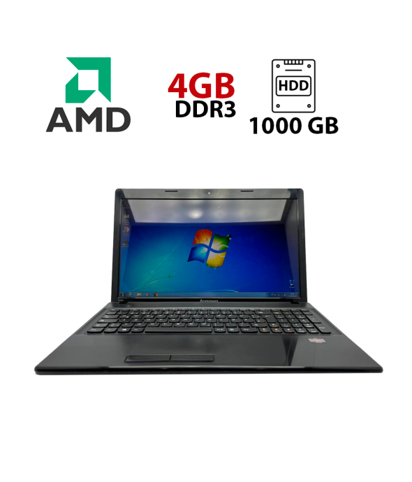 Ноутбук Lenovo Ideapad G585 / 15.6&quot; (1366x768) TN / AMD E2-2000 (2 (2) ядра по 1.75 GHz) / 4 GB DDR3 / 1000 GB HDD / AMD Radeon HD 7340M / WebCam - 1