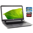 Ноутбук Б-клас HP ProBook 470 G3 / 17.3" (1920x1080) IPS / Intel Core i5 - 6200U (2 (4) ядра по 2.3-2.8 GHz) / 8 GB DDR3 / 256 GB SSD / AMD Radeon R7 M340, 2 GB DDR3, 64-bit / WebCam / DVD-ROM / Win 10 Pro - 1