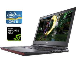 БУ Игровой ноутбук Б-класс Dell Inspiron 15 Gaming 7567 / 15.6&quot; (1920x1080) IPS / Intel Core i5-7300HQ (4 ядра по 2.5 - 3.5 GHz) / 16 GB DDR4 / 512 GB SSD / nVidia GeForce GTX 1050, 4 GB GDDR5, 128-bit / WebCam из Европы