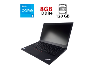 БУ Ультрабук Lenovo ThinkPad T460s/ 14 &quot; (1920x1080) IPS / Intel Core i5-6200U (2 (4) ядра по 2.3 - 2.8 GHz) / 8 GB DDR4 / 120 GB SSD / Intel HD Graphics 520 / WebCam из Европы