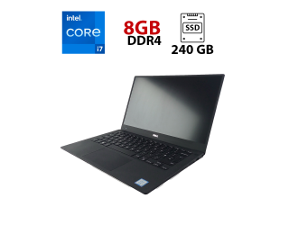 БУ Ультрабук Dell XPS 13 9350 / 13.3&quot; (3200x1800) IPS Touch / Intel Core i7-6600U (2 (4) ядра по 2.6 - 3.4 GHz) / 8 GB DDR4 / 240 GB SSD / Intel Iris Graphics 520 / WebCam из Европы
