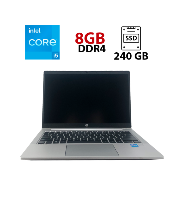 Ультрабук HP EliteBook 430 G8 / 13.3&quot; (1920x1080) IPS / Intel Core i5-1135G7 (4 (8) ядра по 2.4 - 4.2 GHz) / 16 GB DDR4 / 240 GB SSD / Intel Iris Xe Graphics / WebCam - 1