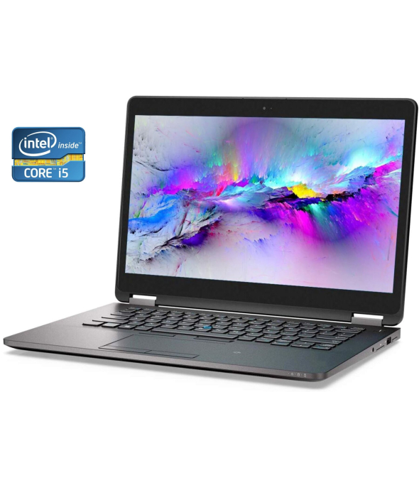 Ультрабук Dell Latitude E7470 Carbon / 14&quot; (2560x1440) IPS Touch / Intel Core i5-6300U (2 (4) ядра по 2.4 - 3.0 GHz) / 8 GB DDR4 / 256 GB SSD / Intel HD Graphics 520 / WebCam / Win 10 Pro - 1