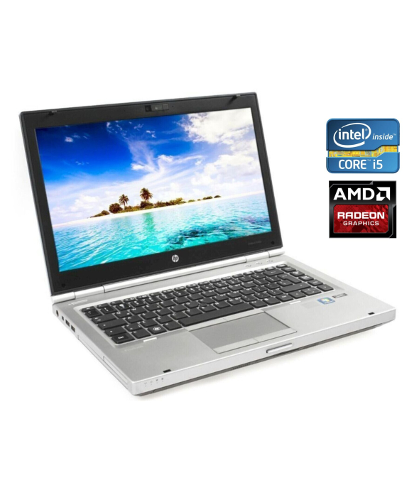 Ноутбук HP EliteBook 8470p / 14&quot; (1600x900) TN / Intel Core i5-3210M (2 (4) ядра по 2.5 - 3.1 GHz) / 8 GB DDR3 / 500 GB HDD / AMD Radeon HD 7570M, 1 GB GDDR5, 64-bit / WebCam / DVD-ROM - 1