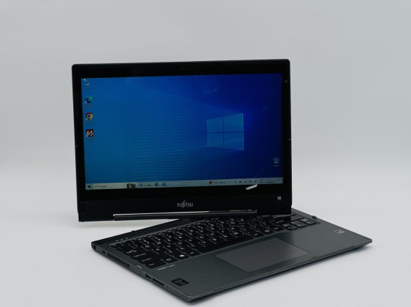 Ноутбук-трансформер Б-класс Fujitsu LifeBook T935 / 13.3&quot; (2560x1440) IPS Touch / Intel Core i5-5300U (2 (4) ядра по 2.3 - 2.9 GHz) / 8 GB DDR3 / 250 GB SSD / Intel HD Graphics 5500 / WebCam - 5
