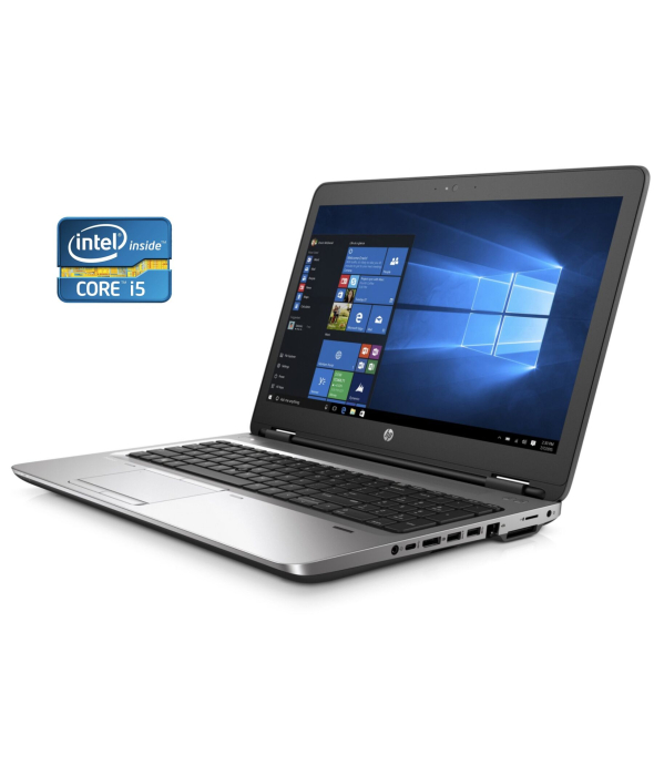 Ноутбук HP ProBook 650 G2 / 15.6&quot; (1366x768) TN / Intel Core i5-6200U (2 (4) ядра по 2.3 - 2.8 GHz) / 8 GB DDR4 / 240 GB SSD / Intel HD Graphics 520 / WebCam / Win10 Pro - 1
