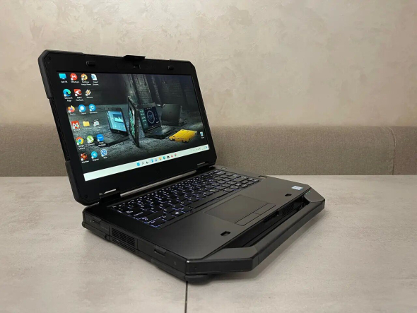 Защищенный ноутбук Dell Latitude 5414 Rugged / 14&quot; (1920x1080) IPS Touch / Intel Core i7-6600U (2 (4) ядра по 2.6 - 3.4 GHz) / 16 GB DDR4 / 256 GB SSD / Intel HD Graphics 520 / WebCam / HDMI - 4