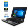 Ноутбук HP EliteBook 8440p / 14" (1600x900) TN / Intel Core i5-520M (2 (4) ядра по 2.4 - 2.93 GHz) / 4 GB DDR3 / 320 GB HDD / nVidia NVS 3100M, 512 MB GDDR3, 64-bit / WebCam / DVD-RW - 1
