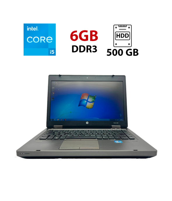 Ноутбук HP ProBook 6460b / 14&quot; (1366x768) TN / Intel Core i5-2450M (2 (4) ядра по 2.5 - 3.1 GHz) / 6 GB DDR3 / 500 Gb HDD / Intel HD Graphic 3000 / WebCam - 1