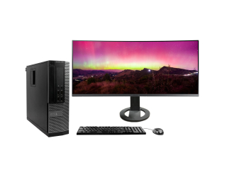БУ Комплект Dell OptiPlex 7010 SFF Intel Core i5-3470 16Gb RAM 480Gb SSD +34" Samsung Ultra WQHD Professional C34H890WJU 3440x1440 из Европы в Одессе