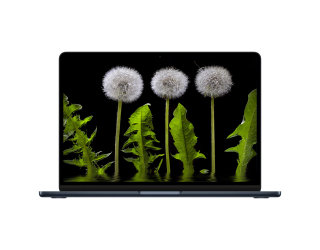 БУ Ноутбук 13.6" Apple MacBook Air M3 8GB RAM 256Gb SSD IPS Midnight Apple Care из Европы в Одессе