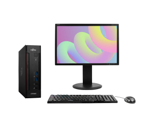 БУ Комплект Fujitsu Esprimo Q556 USFF Mini PC Intel Core i5-6500T 16Gb RAM 480Gb SSD + 22" NEC MultiSync E222W 1680x1050 DVI/VGA из Европы в Одессе