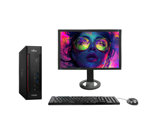 БУ Комплект Fujitsu Esprimo Q556 USFF Mini PC Intel Core i5-6500T 8Gb RAM 1Tb SSD + 24.1" Eizo FlexScan S2402W FullHD VGA/DVI Speakers из Европы в Одессе