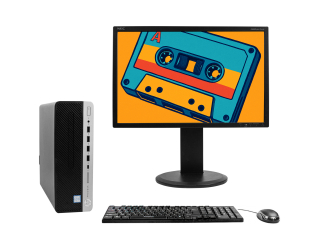 БУ Комплект HP ProDesk 600 G4 SFF Intel Core i7-8700 8Gb RAM 256Gb SSD + 22" NEC MultiSync E222W 1680x1050 DVI/VGA из Европы в Одессе