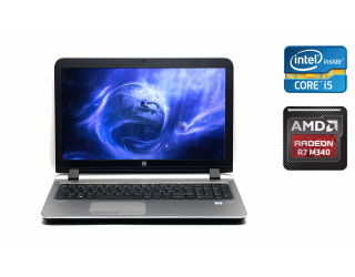 БУ Ноутбук Б-класс HP ProBook 450 G3 / 15.6" (1366x768) TN / Intel Core i5-6200U (2 (4) ядра по 2.3 - 2.8 GHz) / 8 GB DDR3 / 256 GB SSD / AMD Radeon R7 M340, 2 GB DDR3, 64-bit / WebCam / Fingerprint / Windows 10 из Европы в Одессе