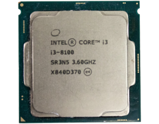 БУ Процесор Intel® Core™ i3-8100 (6 МБ кеш-пам'яті, тактова частота 3,60 ГГц) из Европы в Одесі