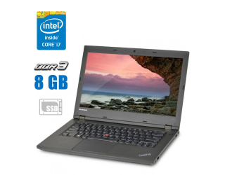 БУ Ноутбук Б-класс Lenovo ThinkPad L440 / 14&quot; (1366x768) TN / Intel Core i7-4800MQ (4 (8) ядра по 2.7 - 3.7 GHz) / 8 GB DDR3 / 240 GB SSD / Intel HD Graphics 4600 / WebCam  из Европы в Одессе