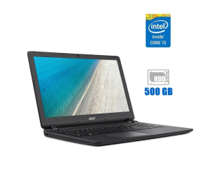 БУ Ноутбук Acer Extensa EX2540 / 15.6&quot; (1366x768) TN / Intel Core i5-7200U (2 (4) ядра по 2.5 - 3.1 GHz) / 4 GB DDR3 / 500 Gb HDD / Intel HD Graphics 620 / WebCam из Европы в Одесі