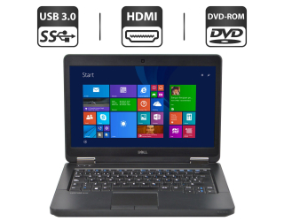 БУ Ноутбук Б-клас Dell Latitude E5440 / 14&quot; (1366x768) TN / Intel Core i3-4030U (2 (4) ядра по 1.9 GHz) / 4 GB DDR3 / 500 Gb HDD / Intel HD Graphics 4400 / WebCam / DVD-ROM из Европы в Одесі