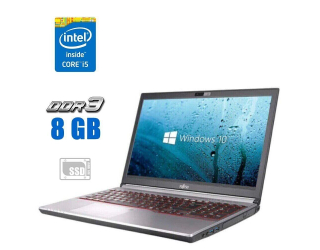БУ Ноутбук Б-клас Fujitsu LifeBook E754 / 15.6&quot; (1366x768) TN / Intel Core i5 - 4300M (2 (4) ядра по 2.6-3.3 GHz) / 8 GB DDR3 / 256 GB SSD / Intel HD Graphics 4600 / HDMI / Win 10 Pro из Европы в Одесі