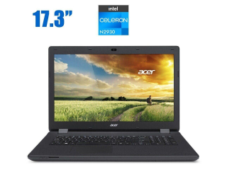 БУ Ноутбук Acer Aspire ES1-711 / 17.3&quot; (1600x900) TN / Intel Celeron N2940 (4 ядра по 1.83 - 2.25 GHz) / 4 GB DDR3 / 320 GB HDD / Intel HD Graphics / WebCam  из Европы в Одессе
