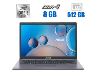 БУ Ноутбук Asus R465J / 14&quot; (1920x1080) TN / Intel Core i3-1005g1 (2 (4) ядра по 1.2 - 3.4 GHz) / 8 GB DDR4 / 512 GB SSD / Intel UHD Graphics / WebCam / АКБ NEW из Европы в Одесі
