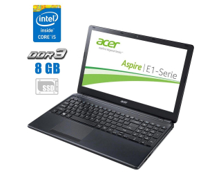 БУ Ноутбук Б-класс Acer Aspire E1-572G / 15.6&quot; (1366x768) TN / Intel Core i3-4010U (2 (4) ядра по 1.7 GHz) / 8 GB DDR3 / 120 GB SSD / AMD Radeon HD 8670M, 1 GB DDR3, 64-bit / WebCam  из Европы в Одессе