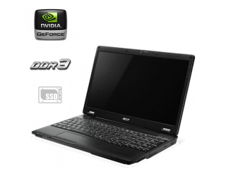 БУ Ноутбук Б-класс Acer Extensa 5635ZG / 15.6&quot; (1366x768) TN / Intel Pentium T4500 (2 ядра по 2.3 GHz) / 4 GB DDR3 / 240 GB SSD / nVidia GeForce G105M, 512 MB GDDR3, 64-bit / Без АКБ из Европы в Одессе