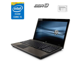 БУ Ноутбук HP ProBook 4520s / 15.6&quot; (1366x768) TN / Intel Core i5-520M (2 (4) ядра по 2.4 - 2.93 GHz) / 4 GB DDR3 / 120 GB SSD / Intel HD Graphics / DVD-ROM / АКБ не держит из Европы в Одессе