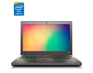 БУ Нетбук Б-клас Lenovo ThinkPad X250 / 12.5&quot; (1366x768) TN / Intel Core i5-5300U (2 (4) ядра по 2.3 - 2.9 GHz) / 4 GB DDR3 / 120 GB SSD / Intel HD Graphics 5500 / АКБ NEW из Европы в Одесі