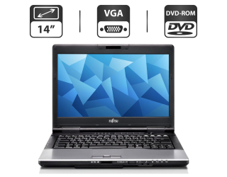 БУ Ноутбук Б-класс Fujitsu LifeBook S782 / 14&quot; (1366x768) TN / Intel Core i5-3210M (2 (4) ядра по 2.5 - 3.1 GHz) / 4 GB DDR3 / 500 GB HDD / Intel HD Graphics 4000 / DVD-ROM / VGA из Европы в Одессе