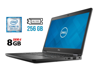 БУ Ноутбук Б-класс Dell Latitude 5491 / 14&quot; (1920x1080) IPS Touch / Intel Core i5-8400H (4 (8) ядра по 2.5 - 4.2 GHz) / 8 GB DDR4 / 256 GB SSD M.2 / Intel UHD Graphics 630 / WebCam / USB 3.1 / HDMI / Windows 10 лицензия из Европы в Одессе