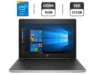 БУ Ноутбук Б-класс HP ProBook 430 G5 / 13.3&quot; (1920x1080) IPS / Intel Core i3-8130U (2 (4) ядра по 2.2 - 3.4 GHz) / 16 GB DDR4 / 512 GB SSD / Intel HD Graphics 620 / WebCam / HDMI из Европы в Одессе