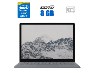 БУ Ультрабук Microsoft Surface Laptop 1769 / 13.5&quot; (2256x1504) IPS Touch / Intel Core i5-8250U (4 (8) ядра по 1.6 - 3.4 GHz) / 8 GB DDR3 / 240 GB SSD / Intel UHD Graphics 620 / WebCam  из Европы в Одессе