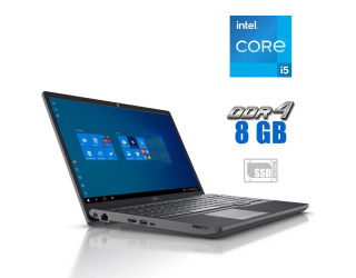 БУ Ультрабук Fujitsu LifeBook A3510 / 15.6&quot; (1920x1080) IPS / Intel Core i5-1035G1 (4 (8) ядра по 1.0 - 3.6 GHz) / 8 GB DDR4 / 256 GB SSD / Intel UHD Graphics / WebCam из Европы в Одессе