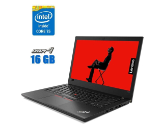 БУ Ультрабук Lenovo ThinkPad T480s / 14&quot; (1920x1080) IPS / Intel Core i5-8350U (4 (8) ядра по 1.7 - 3.6 GHz) / 16 GB DDR4 / 240 GB SSD / Intel UHD Graphics 620 / WebCam  из Европы в Одессе
