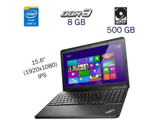 БУ Ноутбук Lenovo ThinkPad E540 / 15.6&quot; (1920x1080) IPS / Intel Core i5-4200M (2 (4) ядра по 2.5 - 3.1 GHz) / 8 GB DDR3 / 500 GB HDD / nVidia GeForce GT 740M, 2 GB DDR3, 64-bit / АКБ не держит / Windows 10 Pro LIC / Fingerprint из Европы в Одессе