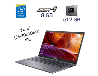 БУ Ультрабук Asus VivoBook 15 R565J / 15.6&quot; (1920x1080) IPS / Intel Core i5-1035G1 (4 (8) ядра по 1.0 - 3.6 GHz) / 8 GB DDR4 / 512 GB SSD NVME / WebCam / UHD-Graphics Intel Core 10 Generations / Windwos 10 PRO Lic из Европы в Одессе
