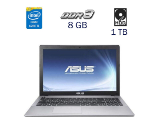 БУ Игровой ноутбук Asus R510L / 15.6&quot; (1366x768) TN / Intel Core i5-4210U (2 (4) ядра по 1.7 - 2.7 GHz) / 8 GB DDR3 / 1 TB HDD / ASUS GeForce 820M, 2 GB DDR3, 64-bit / WebCam / Windows 10 PRO Lic из Европы в Одессе