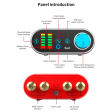 Підсилювач звуку Hi-Fi Miniampl 2x50W Bluetooth/AUX/MicroUSB + адаптер живлення - 8
