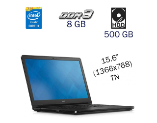 БУ Ноутбук Dell Vostro 3558 / 15.6&quot; (1366x768) TN / Intel Core i3-4005U (2 (4) ядра по 1.7 GHz) / 8 GB DDR3 / 500 GB HDD / Intel HD Graphics 4400 / WebCam / Windows 10 PRO Lic из Европы в Одессе